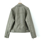 Women's Vintage-Style Biker Jacket