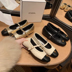 Women's Ballet Flats with Elegant Strap