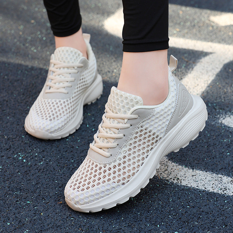 Women's Breathable Running Sneakers with Flexible Mesh Upper