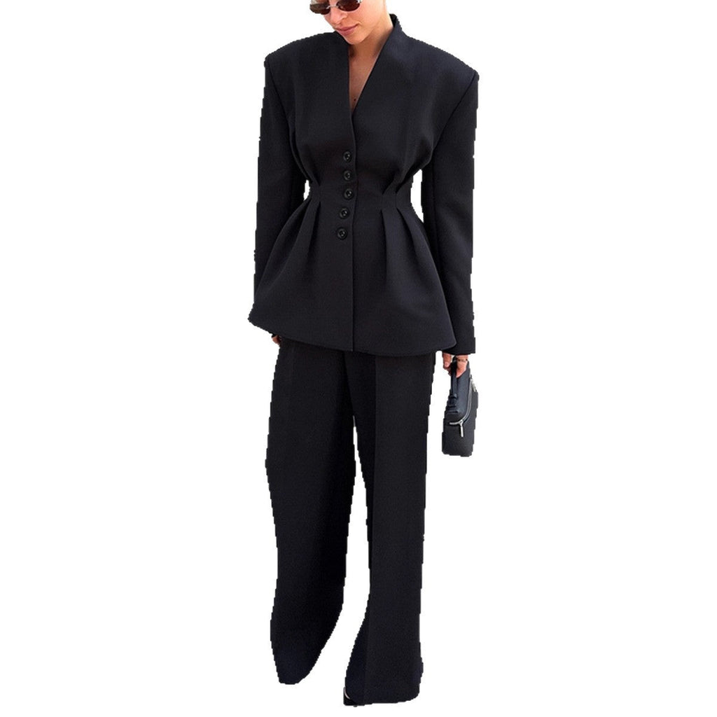 Women's Elegant Blazer Pant Suit