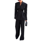 Women's Elegant Blazer Pant Suit