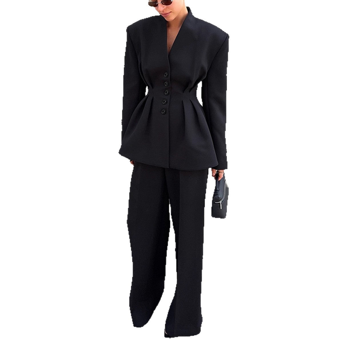 Women's Elegant Blazer Pant Suit