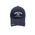 Men's Distressed Cotton Embroidered Baseball Cap