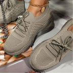Women's Breathable Running Sneakers with Elastic Upper