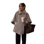 Women's Fluffy Poncho