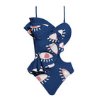 Women's Asymmetrical Ruffled Swimsuit