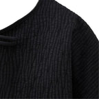 Elegant Quilted Jacket with Ruffle Details and High Collar
