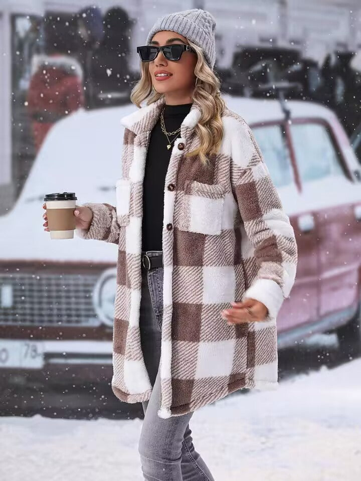 Women's Flannel Winter Jacket