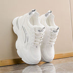 Women's Breathable Comfort Sneakers with Cushioned Sole