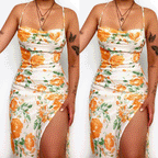 Women's Floral Print Maxi Dress