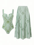 Women's Swimsuit with Matching Skirt
