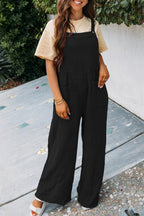 Women's Casual Overall with Pockets and Wide Leg
