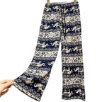 Women's Harem Trousers with Colorful Elephant Pattern