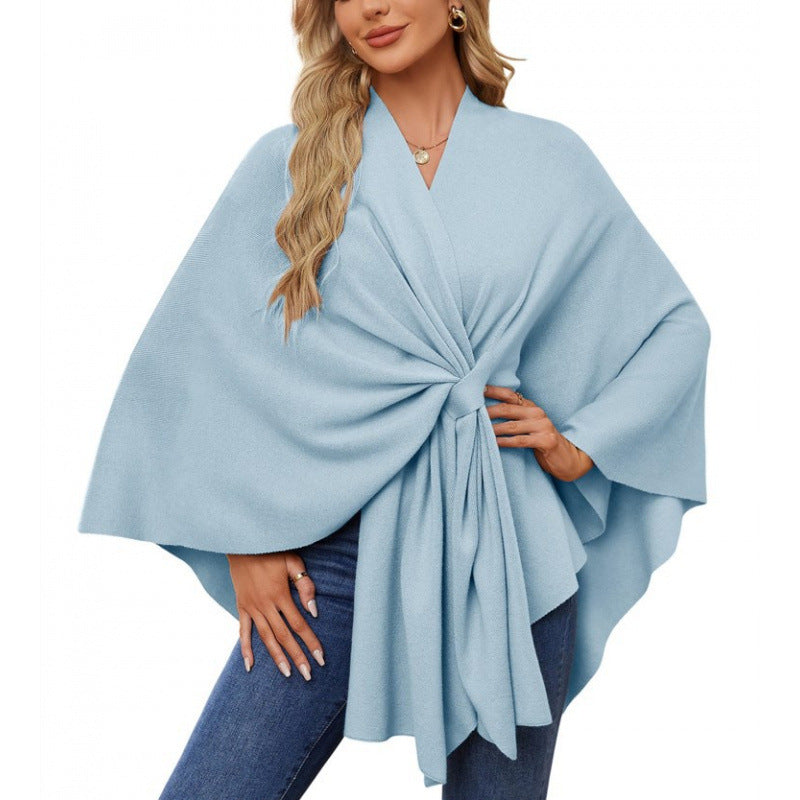 Women's Fashionable Wrap Coat with Trendy Design