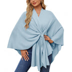 Women's Fashionable Wrap Coat with Trendy Design
