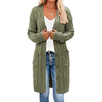 Chunky Knit Cardigan with Buttons and Pockets