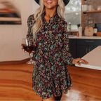 Women's Blouse Dress with Floral Design