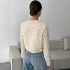 Women's Floral Appliqué Jacket