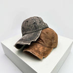 Men's Distressed Denim Baseball Hat