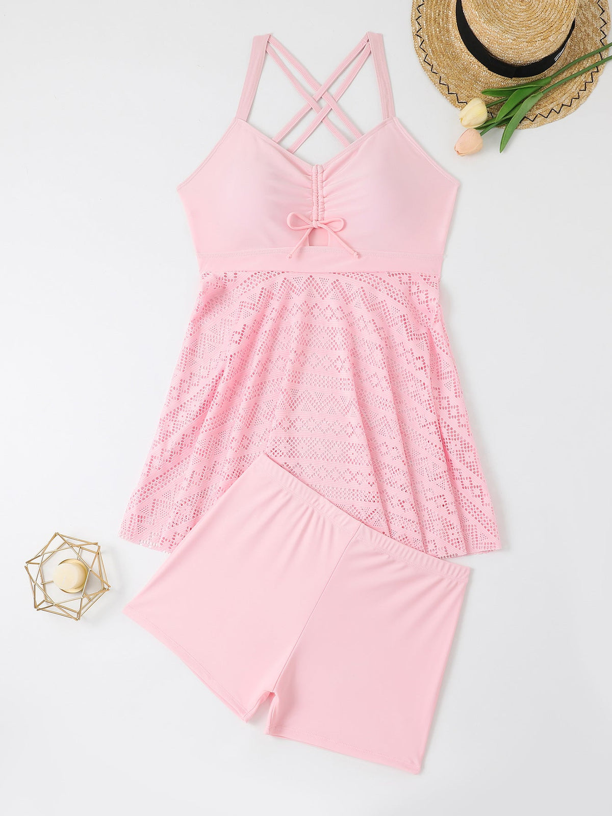 Women's Swimsuit with Airy Tunic