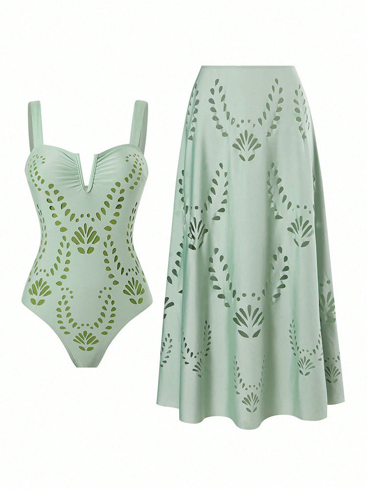 Women's Swimsuit with Matching Skirt