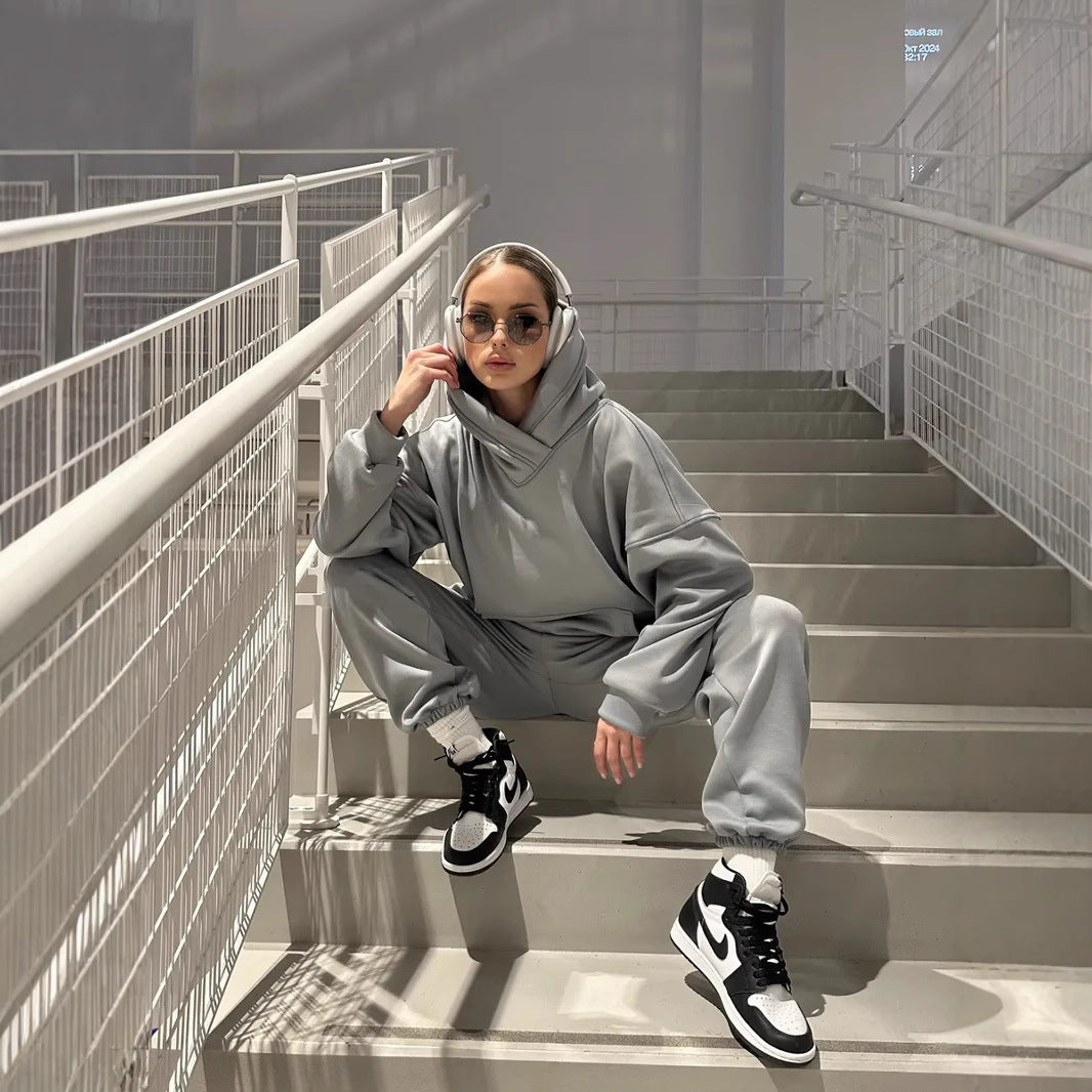 Women's Cozy Oversized Hoodie and Jogger Set