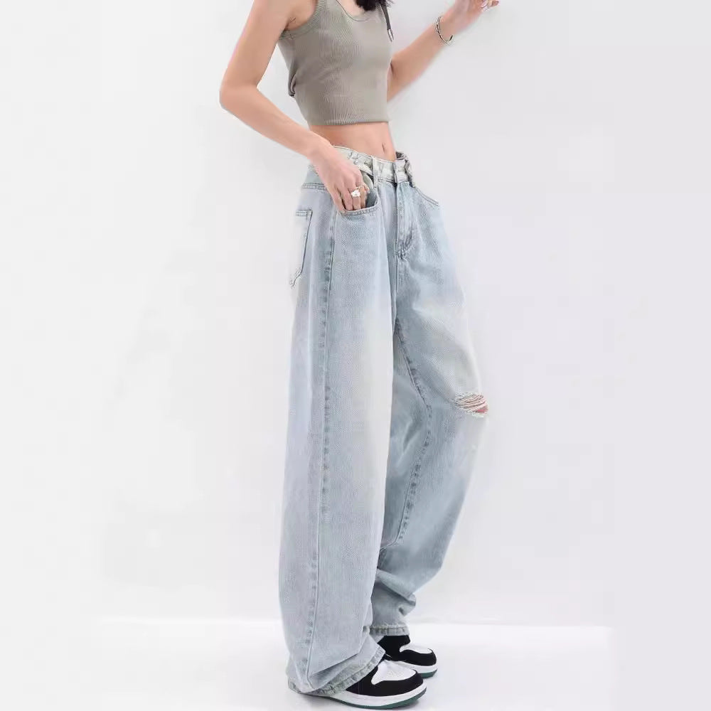 Women's High-Waisted Baggy Jeans