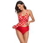 Women's Maternity Swimsuit with Fashionable Cut and Floral Design