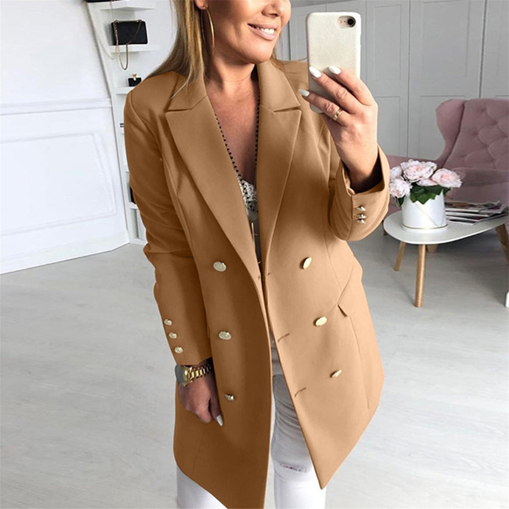 Women's Elegant Double-Breasted Blazer