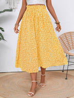 Women's Floral Midi Skirt