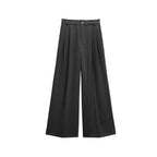 Women's Elegant Wide-Leg High-Waisted Pleated Trousers