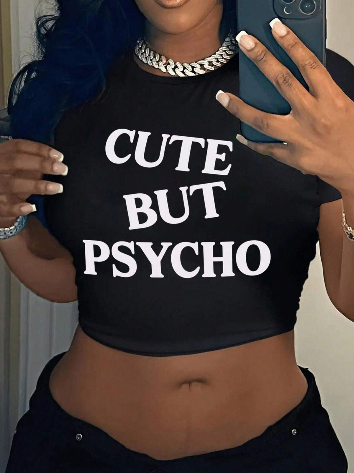 Women's Inspirational Print Crop T-Shirt