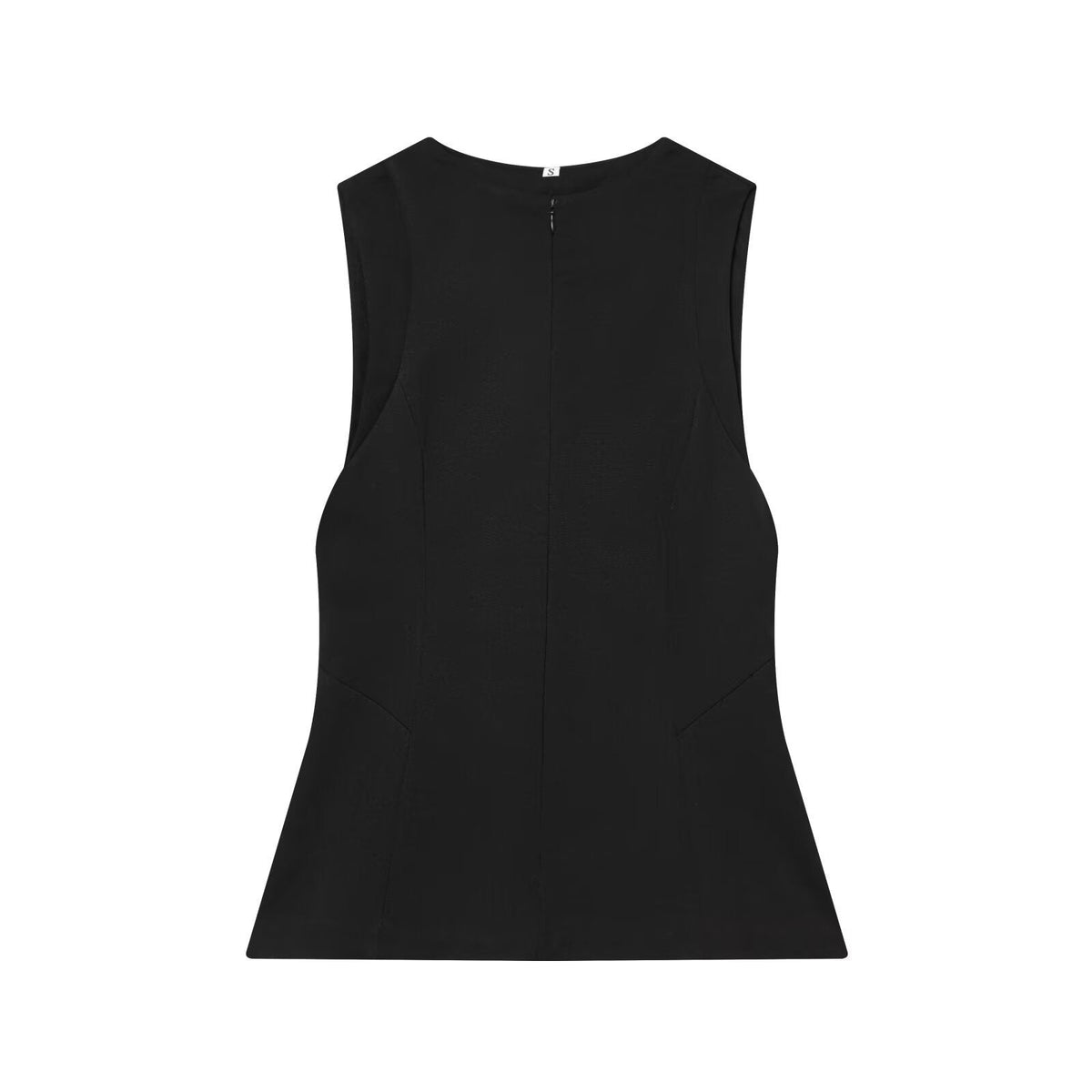 Women's Sleeveless Top with Elegant Cut and Fine Waist