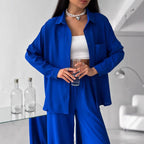 Casual Women's Oversized Blouse with Pockets