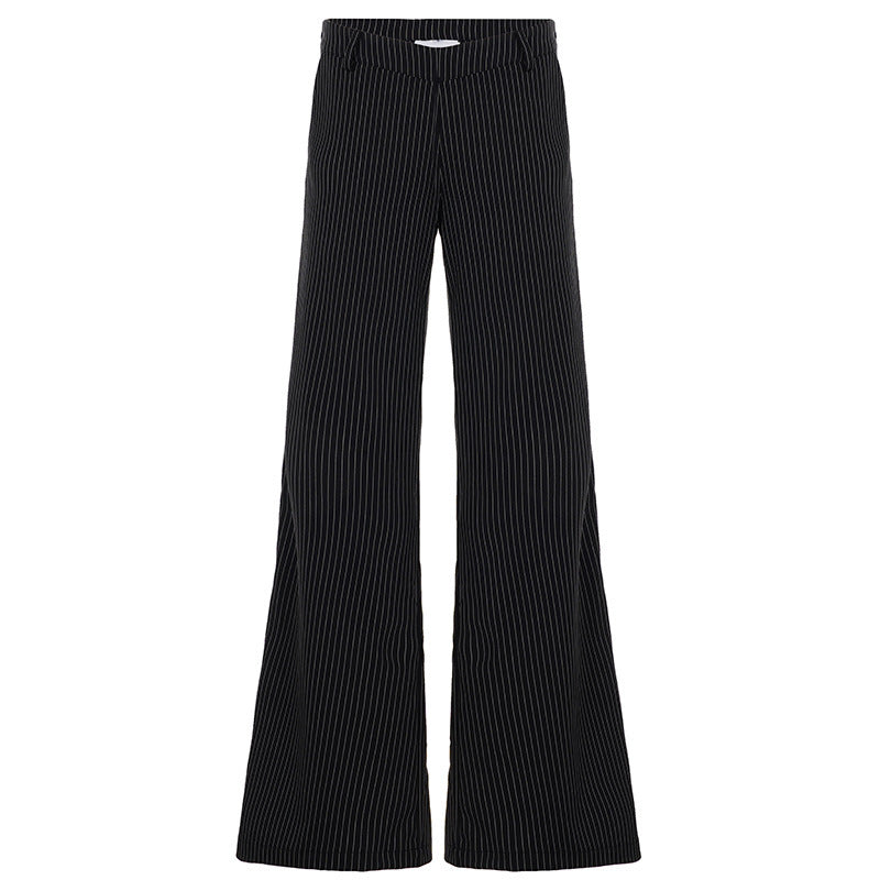 Elegant Striped Flare Pants