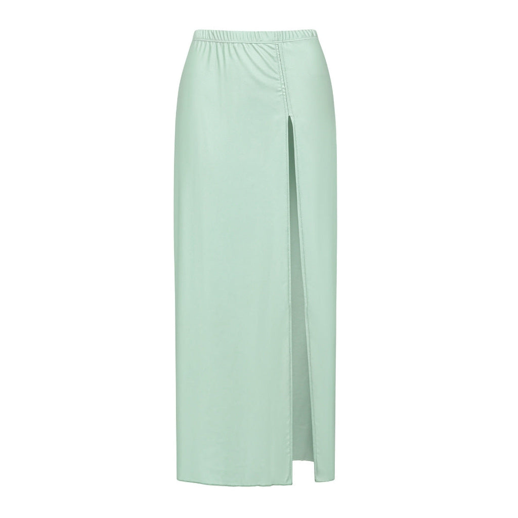 Women's Swimsuit with Voluminous Ruffles and Elegant Maxi Skirt
