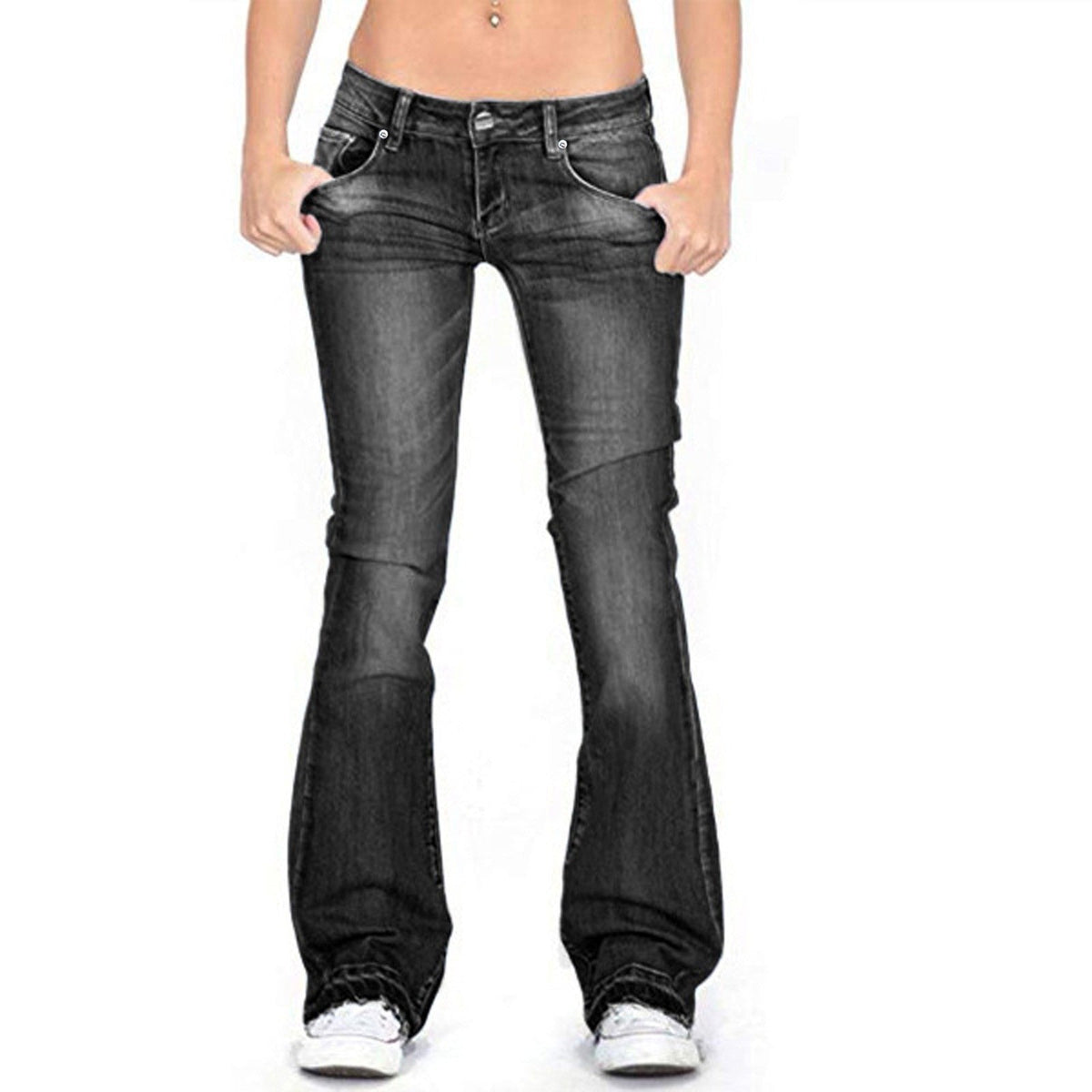 Elegant Bootcut Jeans with High Waist