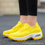 Women's Breathable Comfort Sneakers with Elastic Upper