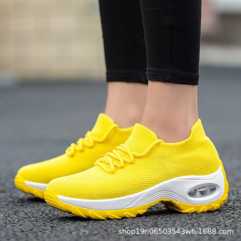 Women's Breathable Comfort Sneakers with Elastic Upper