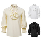 Women's Blouse with Ruffle Details and Lace Trim