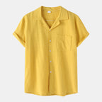 Women's Short-Sleeve Shirt with Practical Chest Pocket and Casual Cut