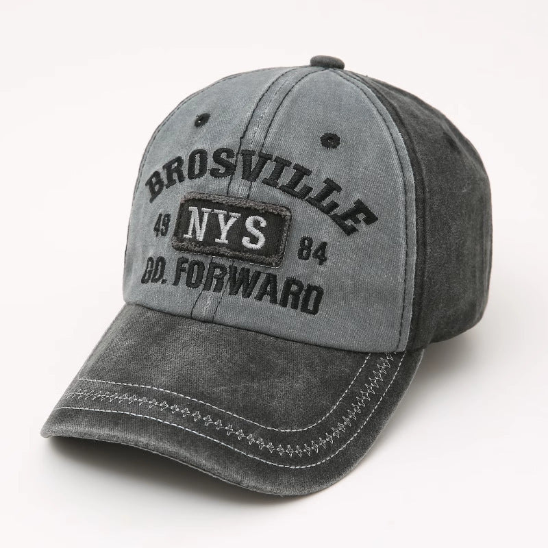 Men's Vintage-Inspired Distressed Baseball Cap