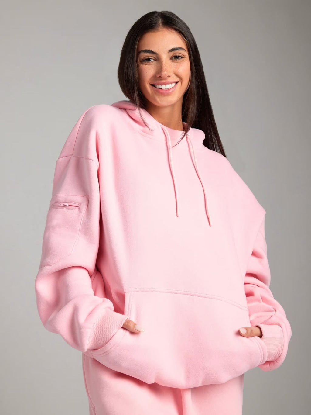 Relaxed Hoodie with Integrated Sleep Mask