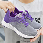 Women's Breathable Sport Insole Sneakers with Flexible Upper
