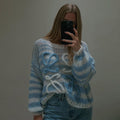 Women's Cozy and Trendy Knit Sweater with Unique Design