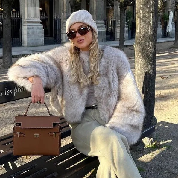 Elegant Faux Fur Jacket
