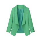 Women's Elegant Blazer with Casual Cut and Stylish Sleeves