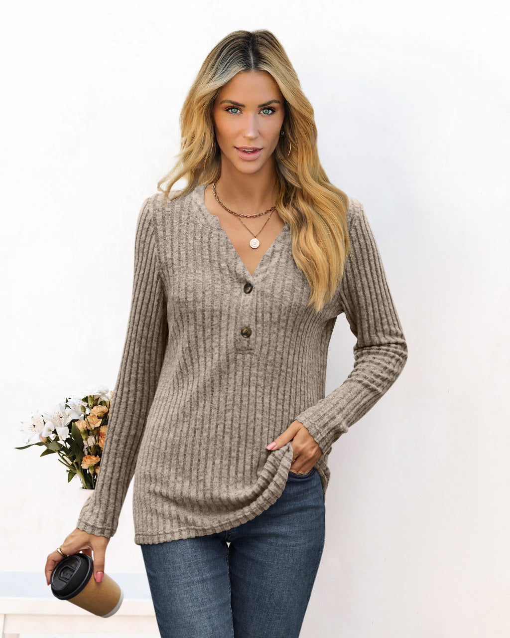 Women's Casual Long-Sleeve Shirt