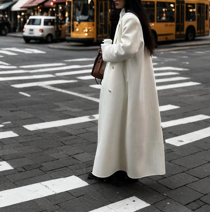 Elegant Oversized Wool-Blend Coat