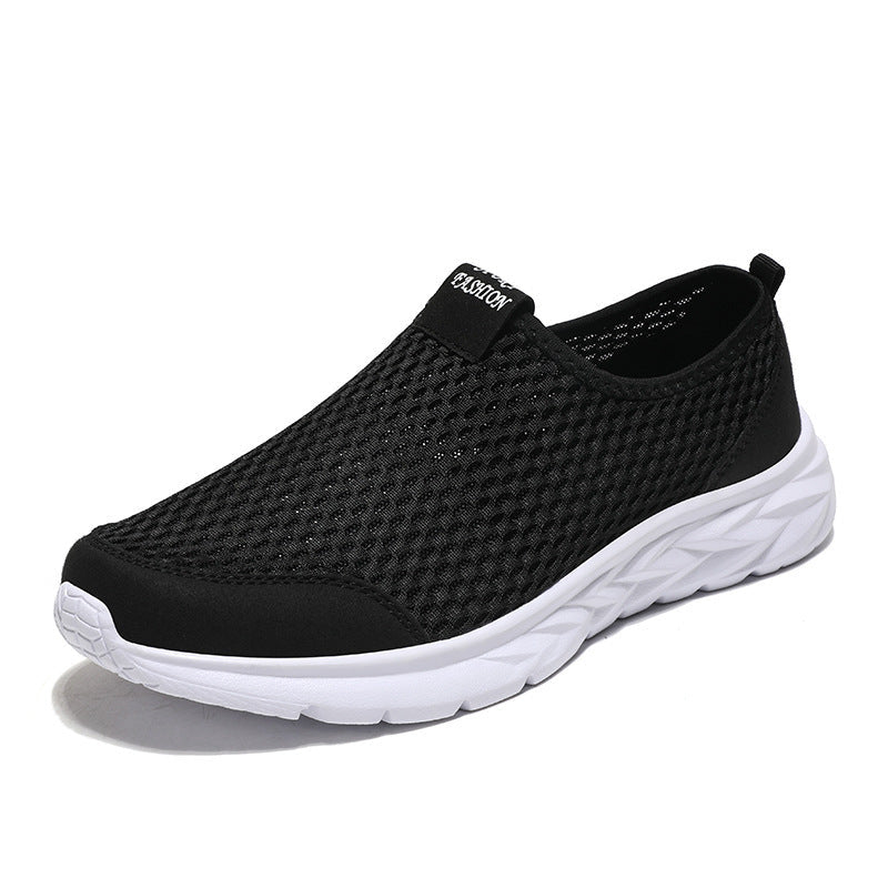 Women's Breathable Slip-On Sports Shoes with Elastic Entry